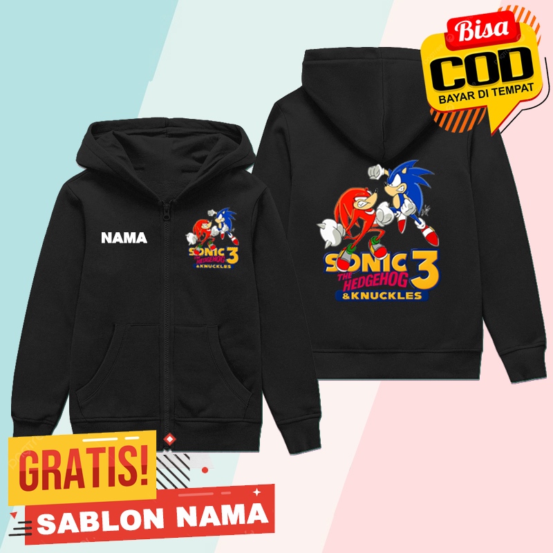 Sonic3 Kids Zipper / Sonic3 เสื้อแจ็คเก็ตเด็กชายและเด็กหญิง