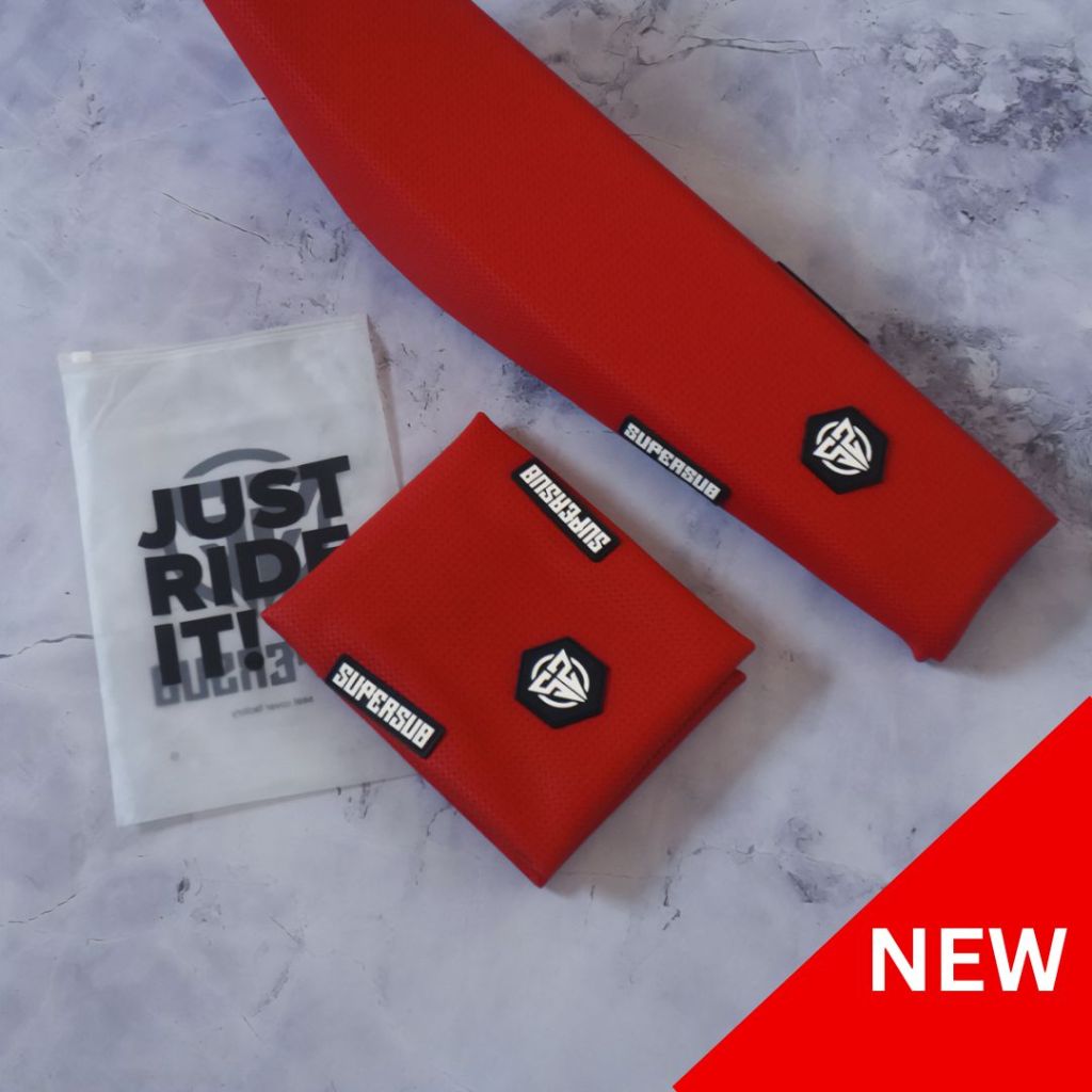 MERAH Original สีแดงธรรมดาฝาครอบที่นั่ง Supersub Aerogrip Anti-Seepage สีฝาครอบที่นั่งโฟมสําหรับรถจักรยานยนต์ที่นั่ง Crf Klx Wr Dracker Ktm Yz Gordon