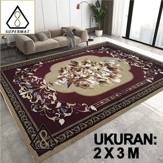 SUPERMAT - Karpet Lantai Eropa Polyester Jumbo [Uk 200 x 300 Cm]