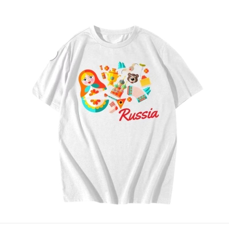 เสื้อยืดRUSSIA - RUSSIA SOUVENIR CLOTHES - ภาพไอคอน TYPE 2