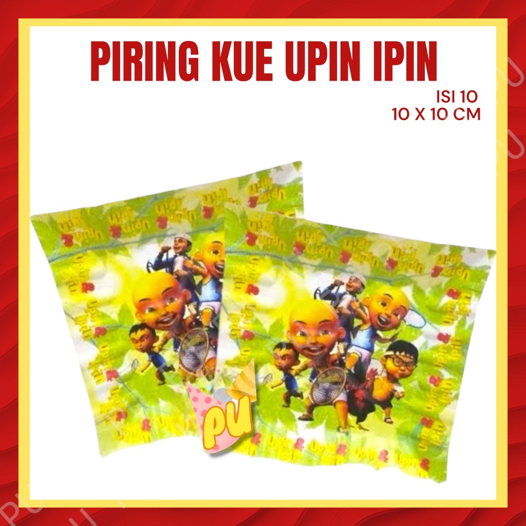 UPIN IPIN จานเค้ก / จานเค้กวันเกิด Upin Ipin