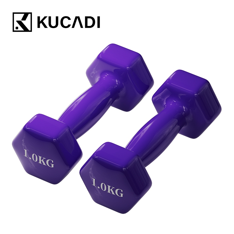 KUCA/DumbBell1kg/ Dumbbell/Neoprene barbell Vinyl Anti-slip 1kg barbell burble