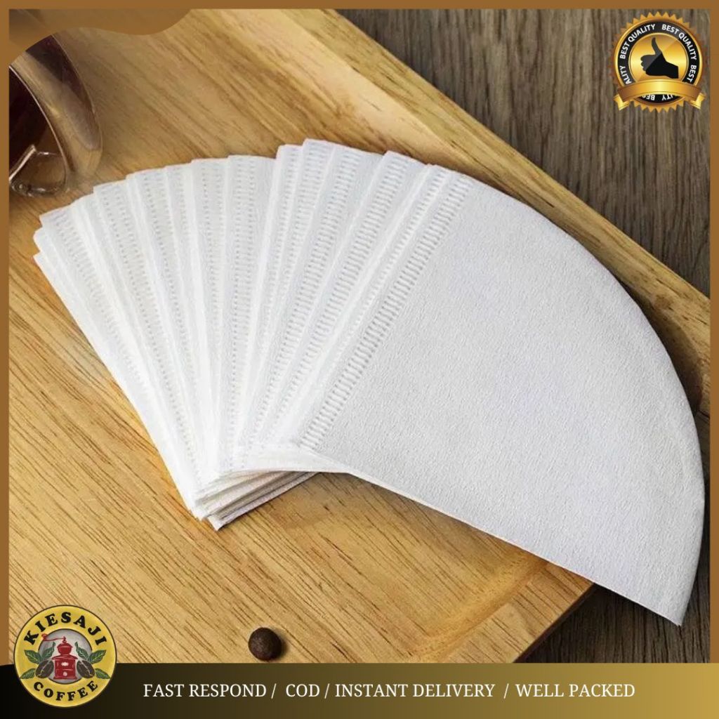 V60 กระดาษกรองกาแฟสีขาว 01 02 V60 Cone Shaped Bottem Coffee Paper - 01 50 ชิ้น