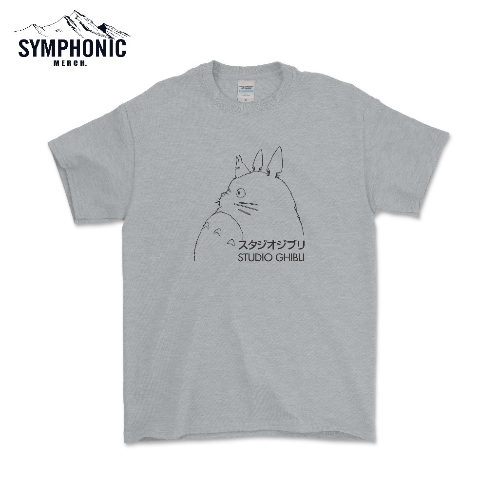 เสื้อยืดโลโก้ GHIBLI STUDIO ANIME