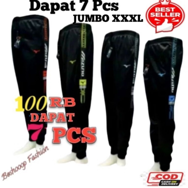 CODE D69E 1K รับ 7 ชิ้น MIZUNO UNISEX BIG SIZE XXXL JOGGER LONG TRAINING