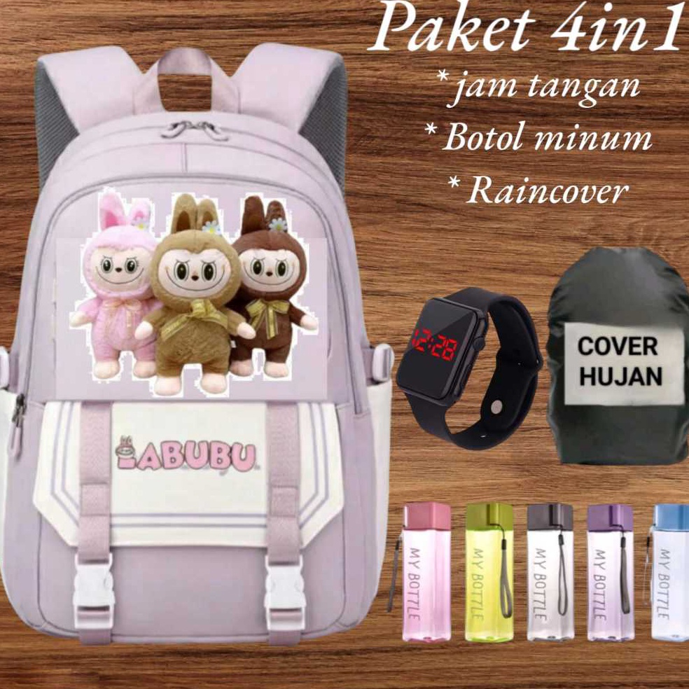 CODE V8W Viral LABUBU Character Girls Backpack Fashion School Bag for Elementary and Middle School C