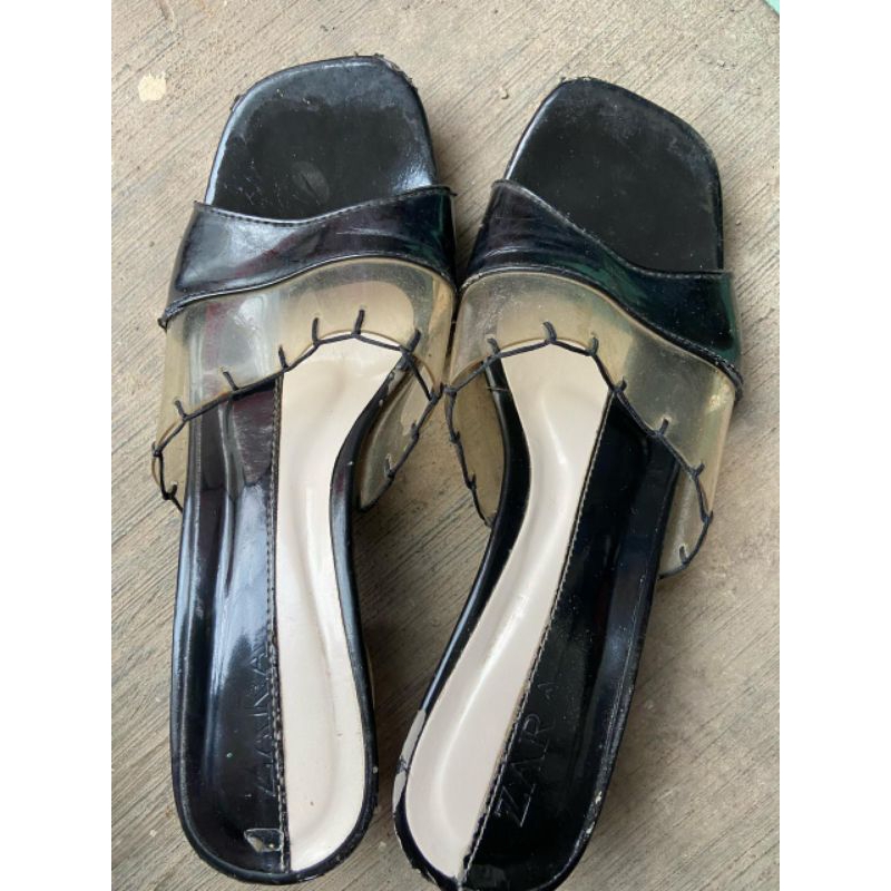 PRELOVED ZARA BLACK SHOES/HEELS