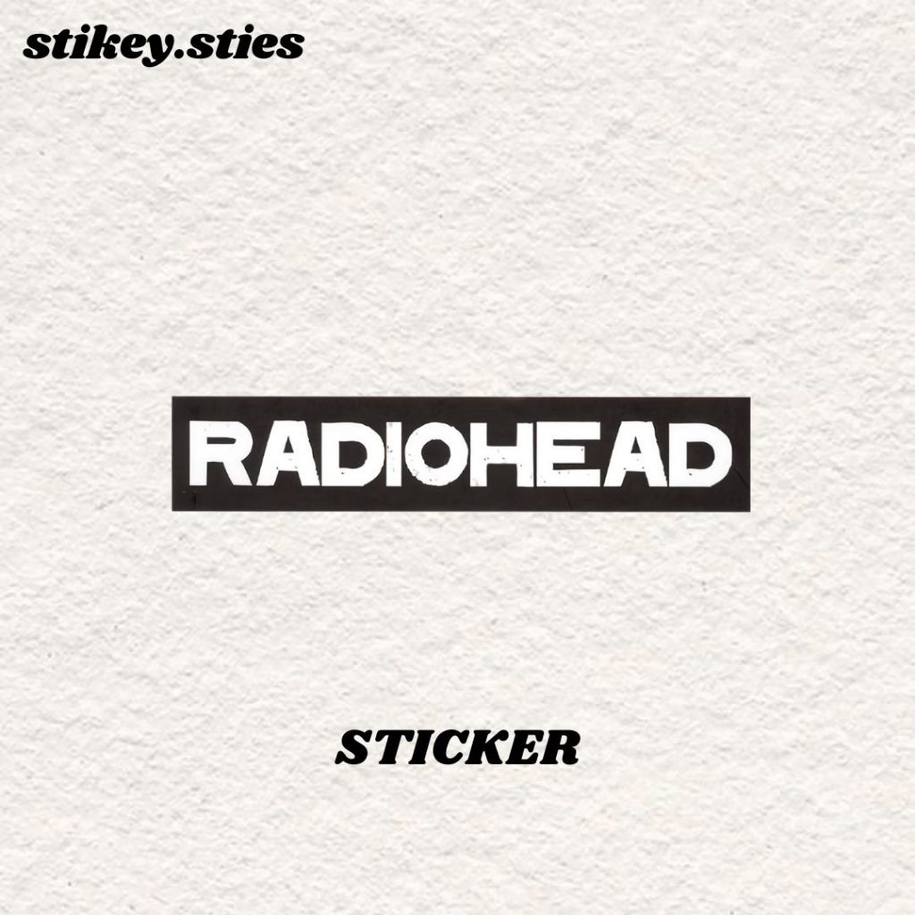 กันน้ําไวนิล AESTHETIC BAND RADIOHEAD สติ๊กเกอร์ / HP MOTORCYCLE LAPTOP HELMET STICKER TUMBLR SUITcase BAG