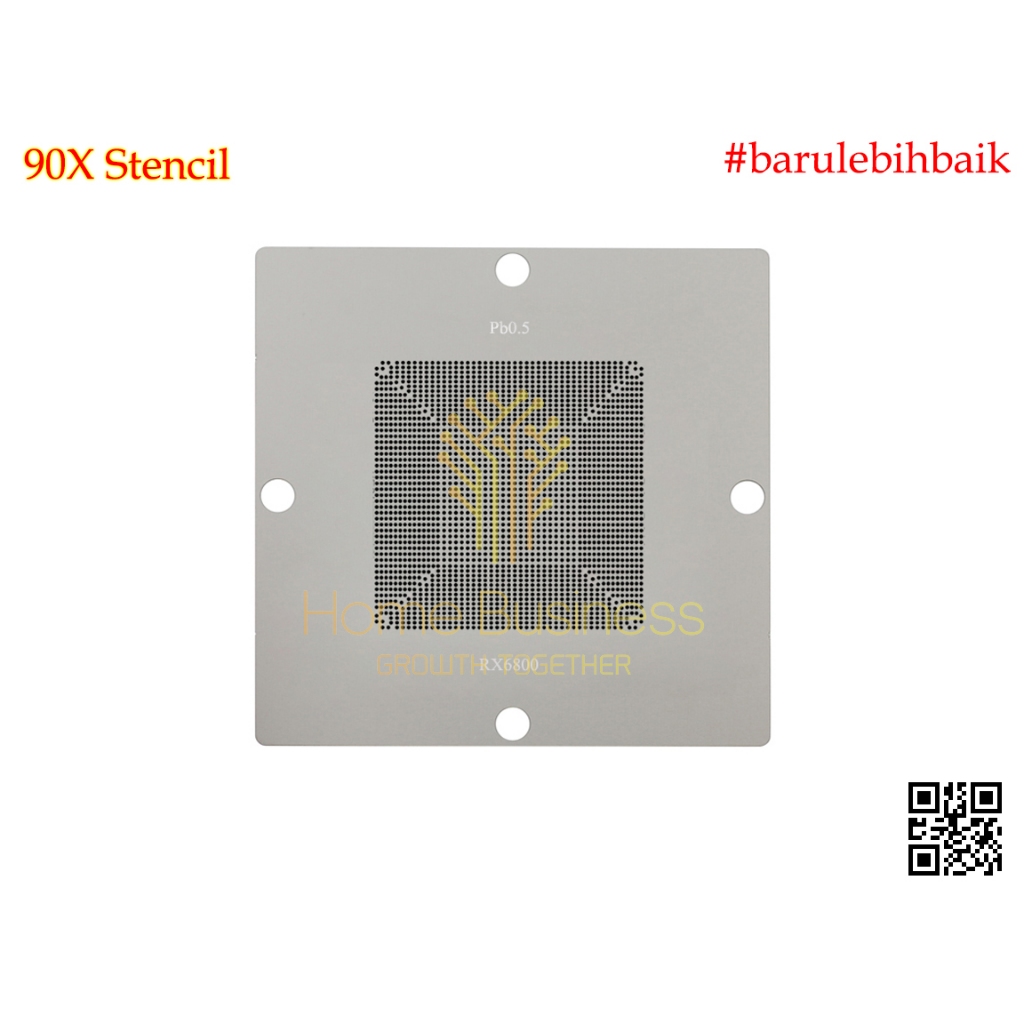 90X RX6800XT RX6800 XT RX 6800XT RX 6800 XT 215 แผ่นแม่พิมพ์ลายฉลุ 121000177