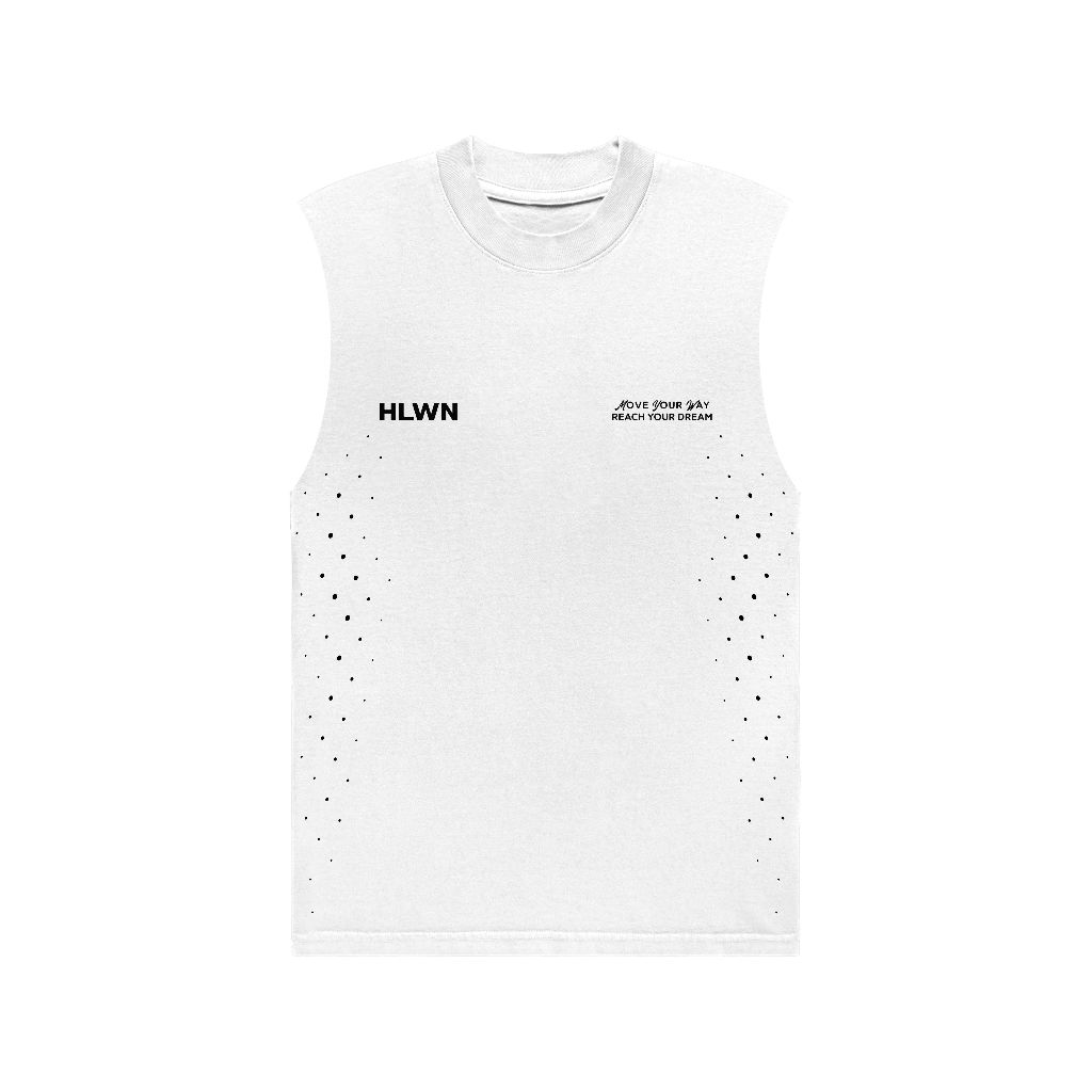 HLWN Running Unisex Muscle Tee สีขาว - NCC