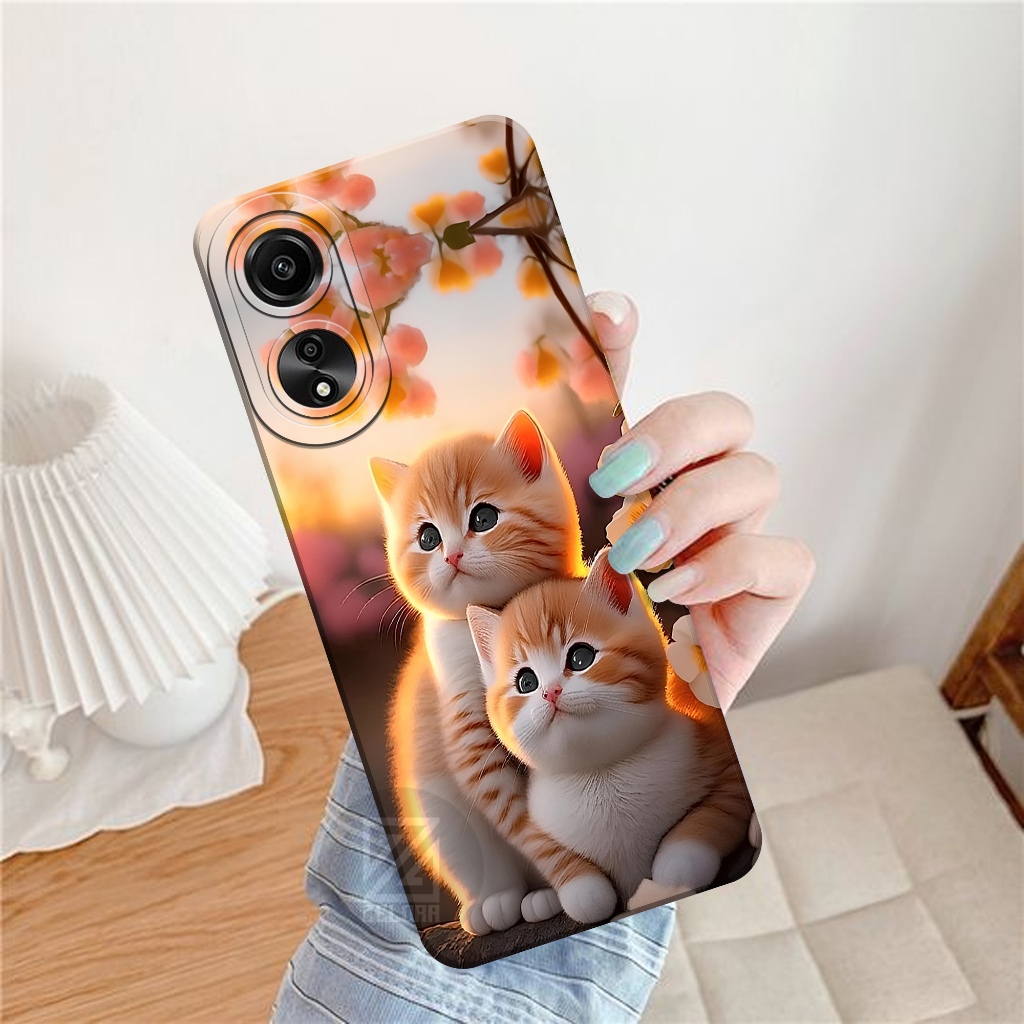 เคส HP Oppo A78 4G 2023 - เคสแมวแฟชั่น - ZELORA - Oppo A78 4G Softcase - เคส Oppo A78 4G - เคส Oppo 