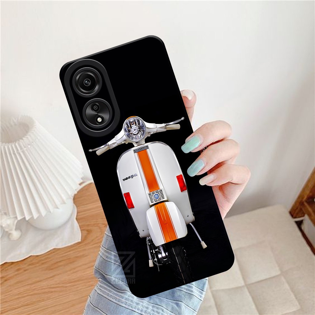 เคส HP Oppo A78 4G 2023 - เคสแฟชั่น Vespa - ZELORA - Oppo A78 4G Softcase - เคส Oppo A78 4G - เคส Op