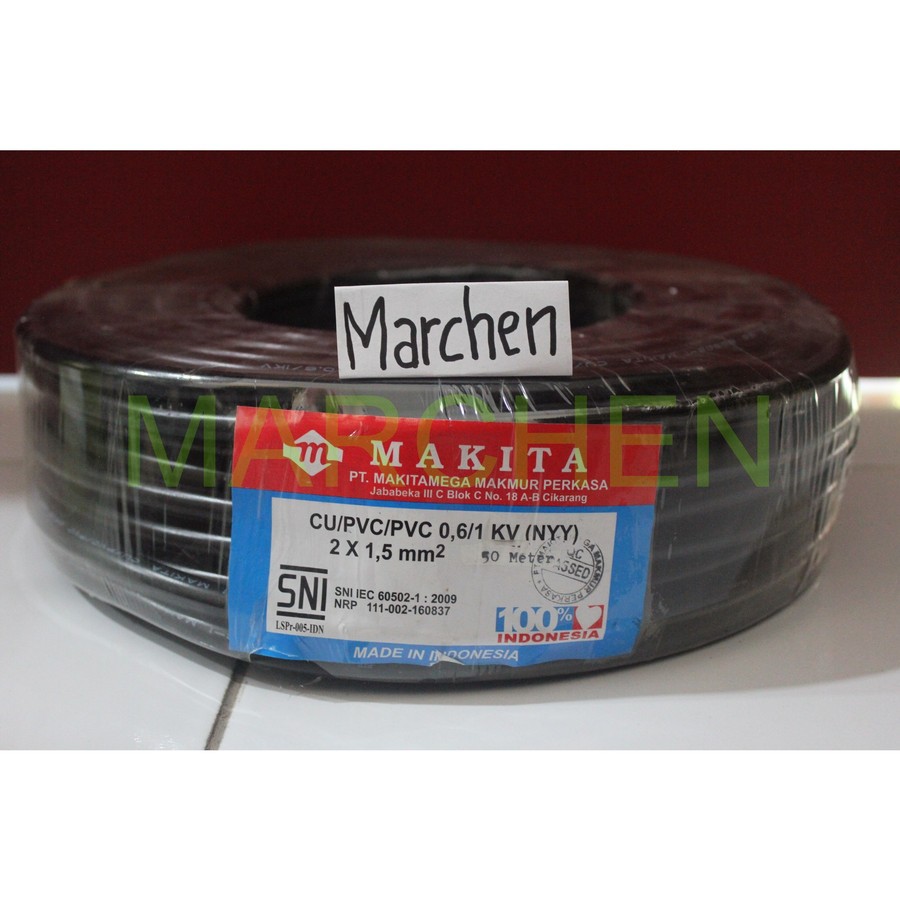 NYY CABLE 2x1.5 ETERNA / สาย MAKITA