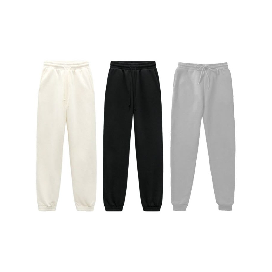 Jogger Sweatpants Premium Thick / Jogger Training / Basic Casual Jogger Plain.