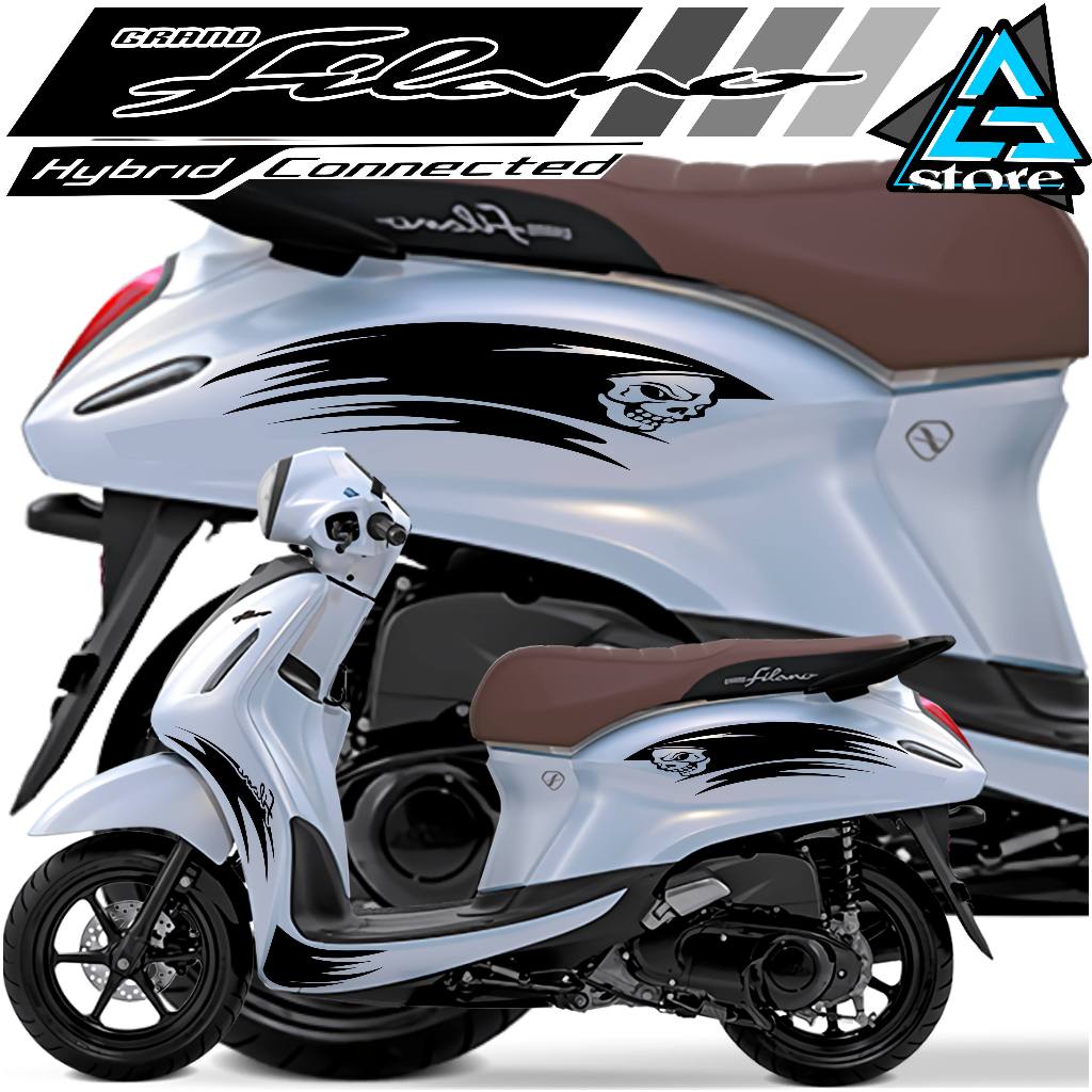 สติ๊กเกอร์ตัด DEVIL/FL.241/GRAND FILANO STRIPING/GRAND FILANO DEVIL STICKER/ DEVIL FACE STRIPING