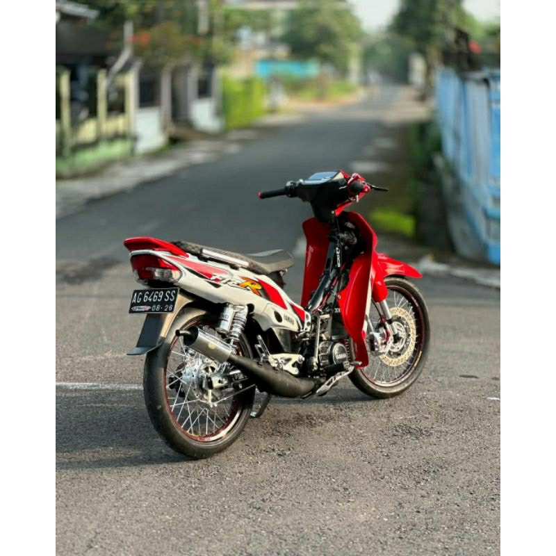 MERAH Striping F1zr 2002 Black Red Lis Sticker Yamaha F1zR 2002 แดง ขาว ดํา ขาว