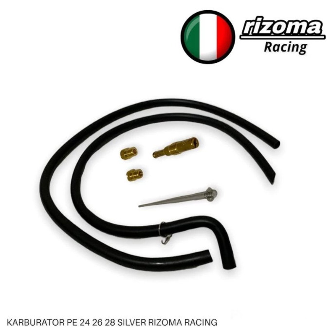 28G Rizoma Racing CNC คาร์บูเรเตอร์ PE สีดํา ประสิทธิภาพสูงสุด Skep ทองเหลืองที่มีความแม่นยํา