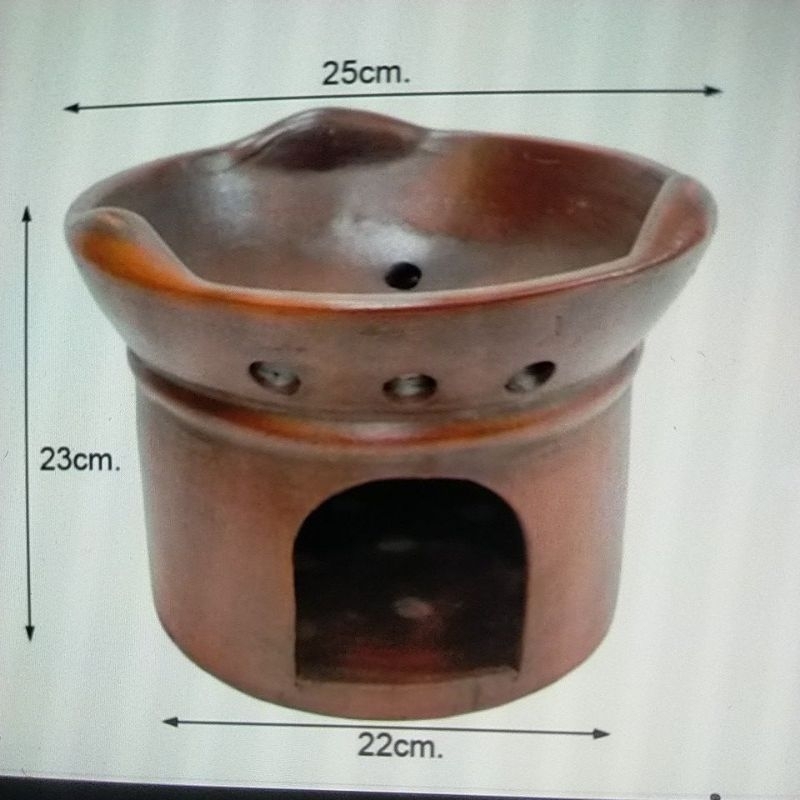 25 CM CLAY POTTERY CLAY FURNACE