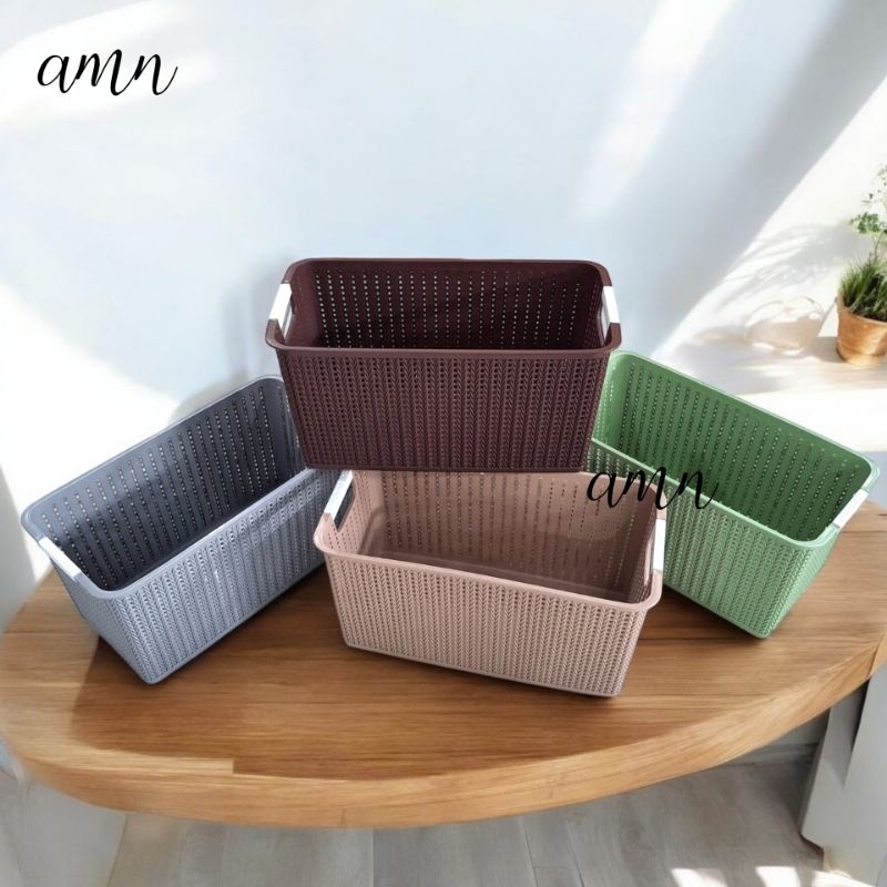 Pamelo L ตะกร้าพลาสติกอเนกประสงค์ / ตะกร้าเก็บของอเนกประสงค์