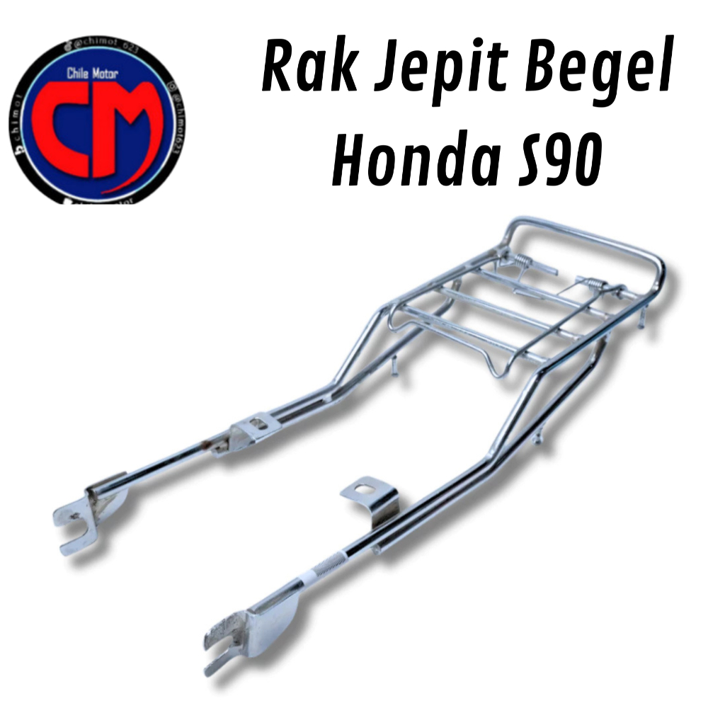 ชั้นวางแคลมป์ตะกร้าด้านหลังสําหรับ Honda S90 S 90 S90Z Benly S110 S 110 Cl90 Cl 90