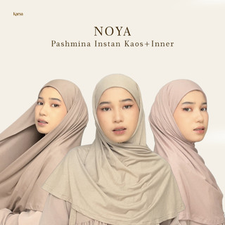 Karsalabel Noya Pashmina Instan Kaos  + Inner Rayon Premium