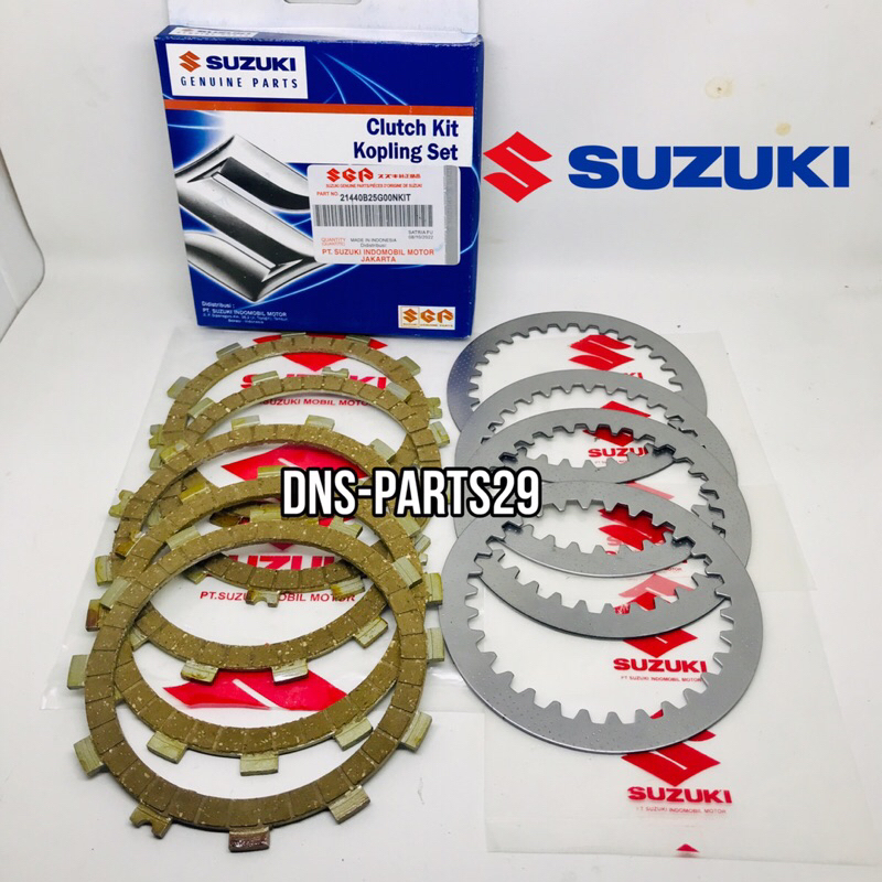 จานคลัทช์ + จานเหล็ก FRICTION SUZUKI SATRIA FU 150 OLD/BARONG FU 150 NEW THUNDER 125 GSX 150 เดิม