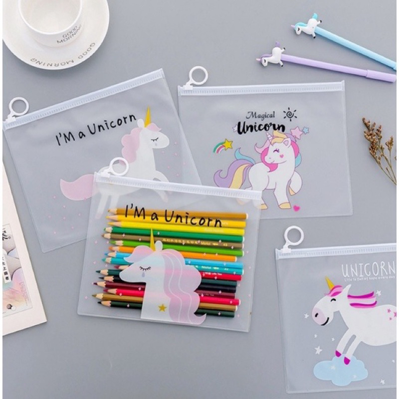 [MADANI] UNICORN PENCIL CASE ZIPPER BAG PENCIL CASE ZIPPER PENCIL CASE