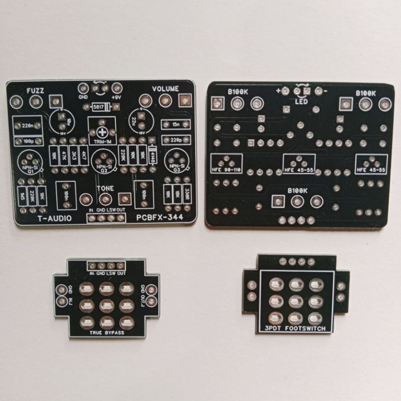 T-Audio PCBFX-344 ตาม Colorsound Tone Bender MK-III MK3 NPN Silicon รุ่นกีตาร์ Stompbox PCB DIY 1590