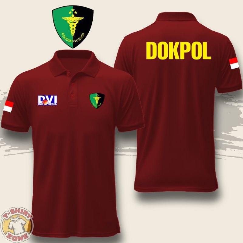 DVI DOPOL COLLAR POLOSHIRT - เสื้อคอปกหมอตํารวจอินโด/หมอ - COOL DVI DOPOL - TZ