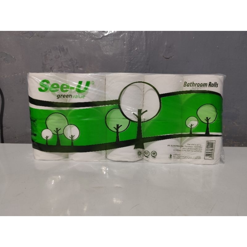 SEE-U TISSUE ROLL / SEEU TISSUE TOILET ROLL / TISSUE WC ROLL พร้อม CARDBOARD BONE