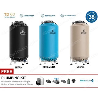 Toren Air / Tandon Air Total Drain Penguin TD Series Semua Ukuran - HANYA KIRIM JEPARA DAN SEKITARNYA