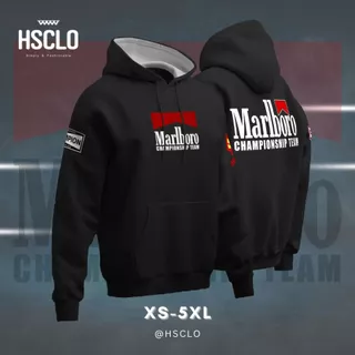 KATUN HOODIE Jumper HSCLO MARLBORO TEAM BLACK HOODIE ขนาดใหญ่ผ้าฝ้ายวัสดุขนแกะขนาดจัมโบ้ XS - 5 XL