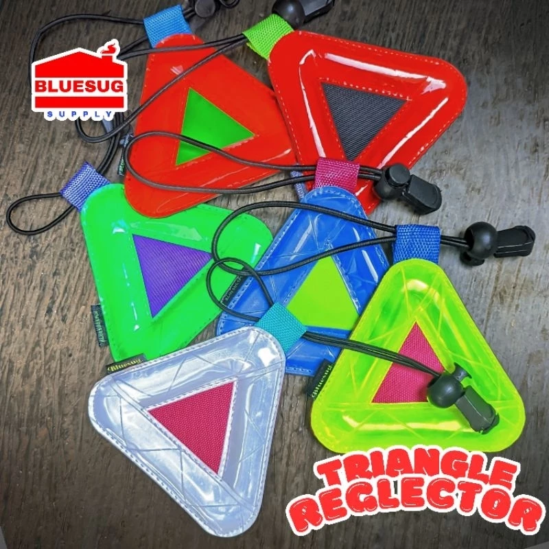 CAHAYA TRIANGLE REFLECTTOR 10 CM BIG SIZE CYCLING LIGHT REPLLER TRIANGLE BIKE