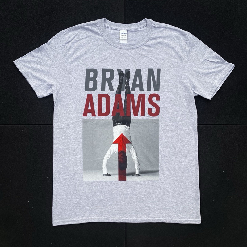Bryan Adams เสื้อยืดวงสําหรับผู้ชายและผู้หญิง - ขาตั้งศีรษะ Get Up Original Officialad