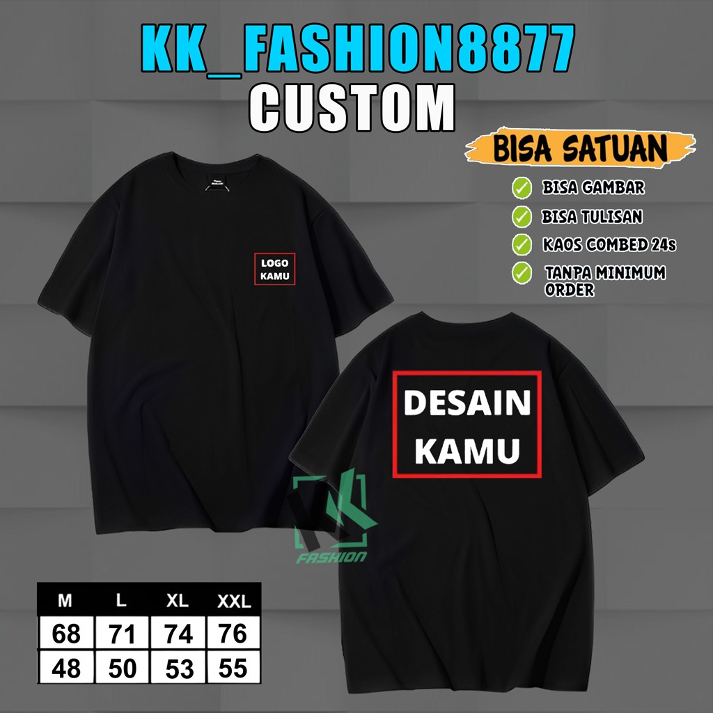 KK_FASHION8877_CUSTOM SCREEN PRINTING T-SHIRTS INDIVIDUALLY CAN REQUEST PHOTOS คุณชอบและโลโก้หรือชื่