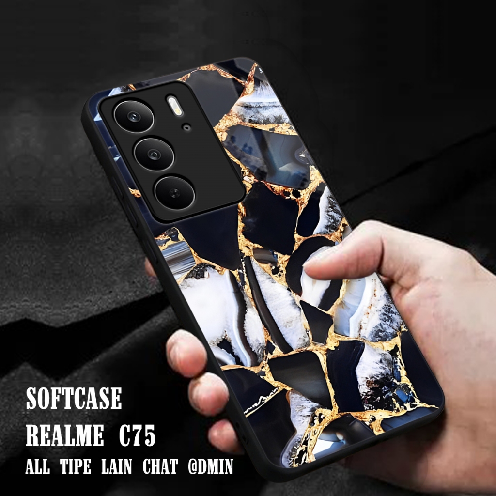 MC726- Softcase Glass Kaca Realme C75 - Reame C75 C75X - Casing HP - Realme C75 - Case All Type HP