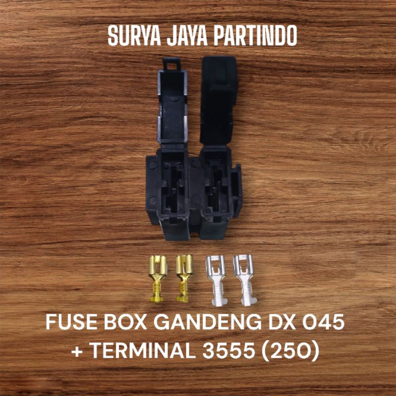 FUSE BOX / FUSE HOUSING DX LARGE TYPE FB045 + TERMINAL 3555 (250)