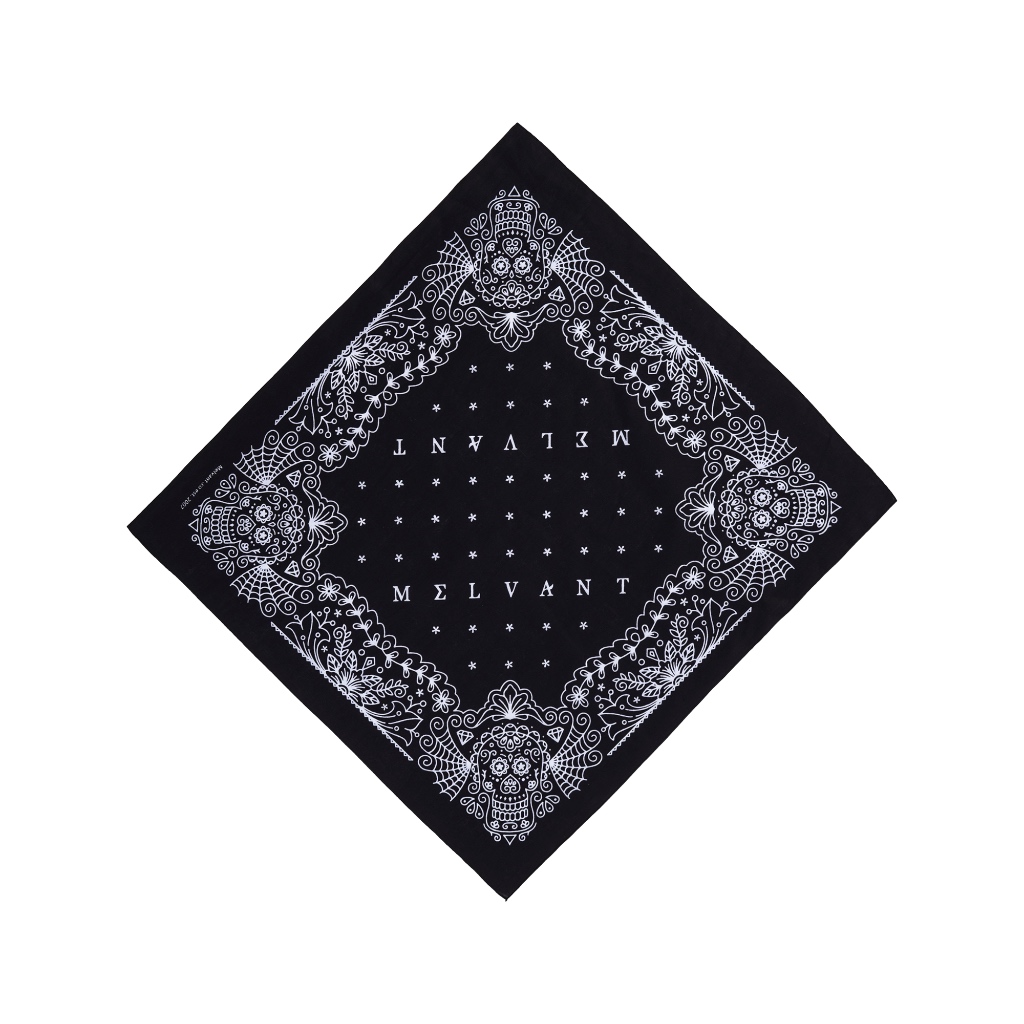 KATUN Melvant - MBD Jenna Black Bandanas | Mens Bandana / Square Scarf Cotton Material