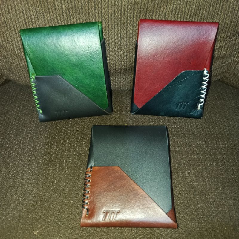 TRILITE Wallet 4 ช่อง Natural ของแท้หนัง minimalist Wallet รุ่นซองจดหมายเปิด Houbei sea yeoman 2 สี