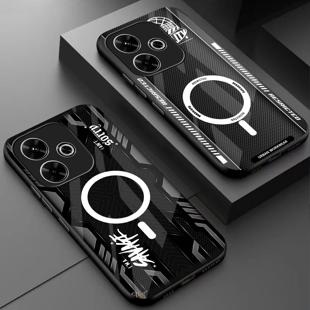 [53] Softcase Glass Redmi 13 - เคส Glossy Poco M6 - เคสกระจก Redmi 13 - เคส Glossy Poco M6