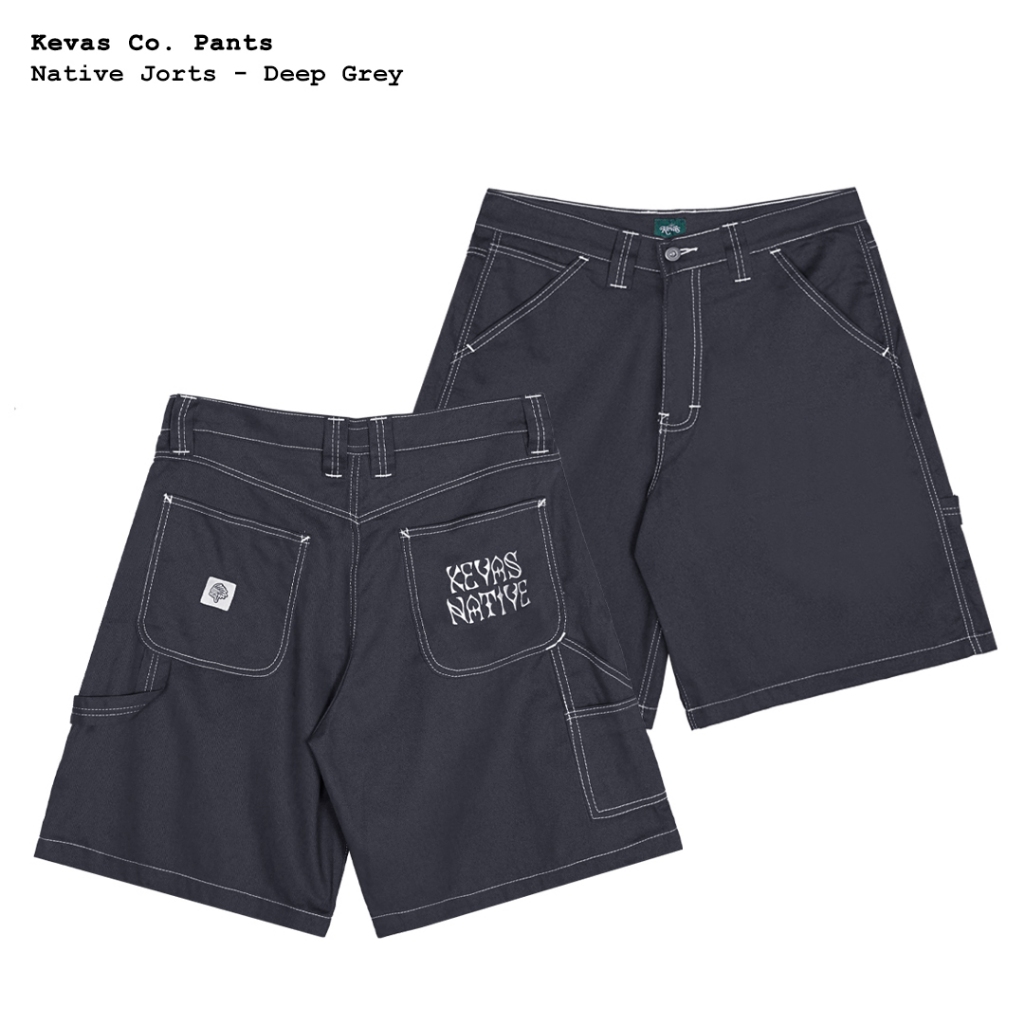 กางเกง Kevas Native Jorts - สีเทาเข้ม