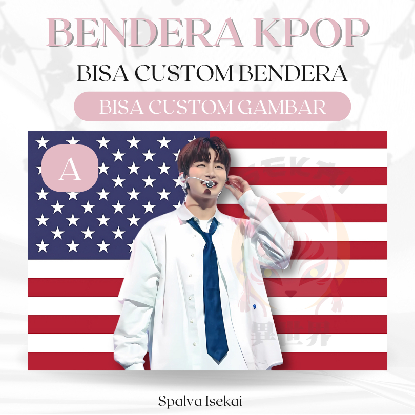 ธง KPOP JIHOON TWS / ธง KPOP / ธง AMERICA / พรม KPOP / พรมKpop