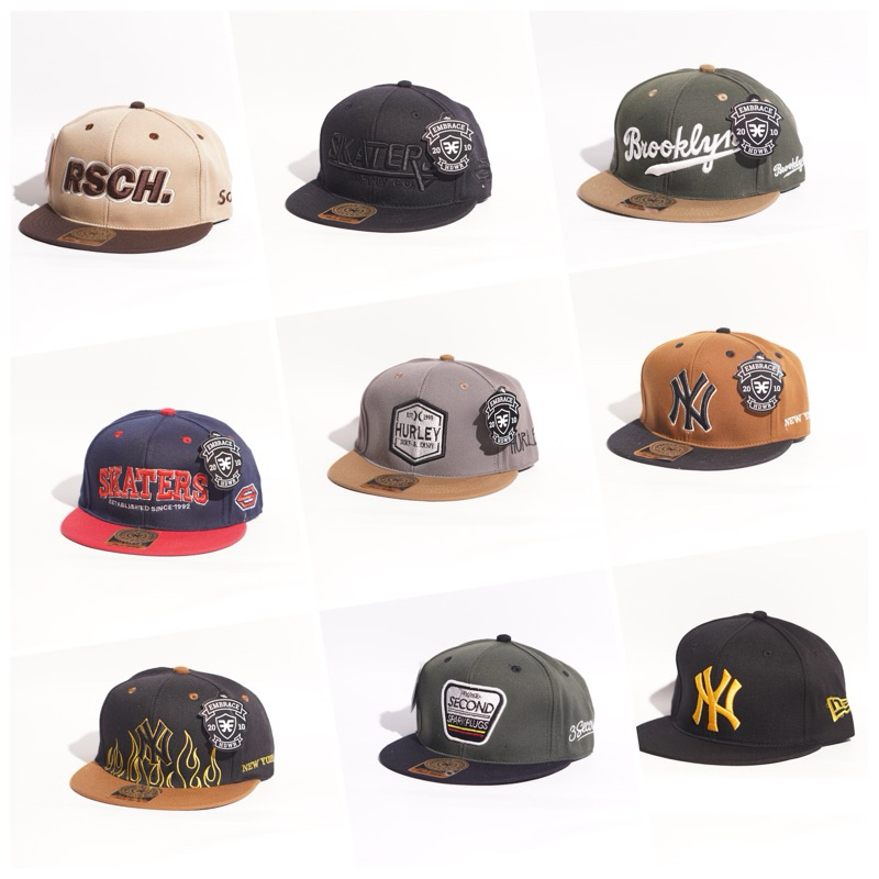 หมวกผู้ชายS HATS SNAPBACK HATS FLAT HATS DISTRO HIPHOP HATS