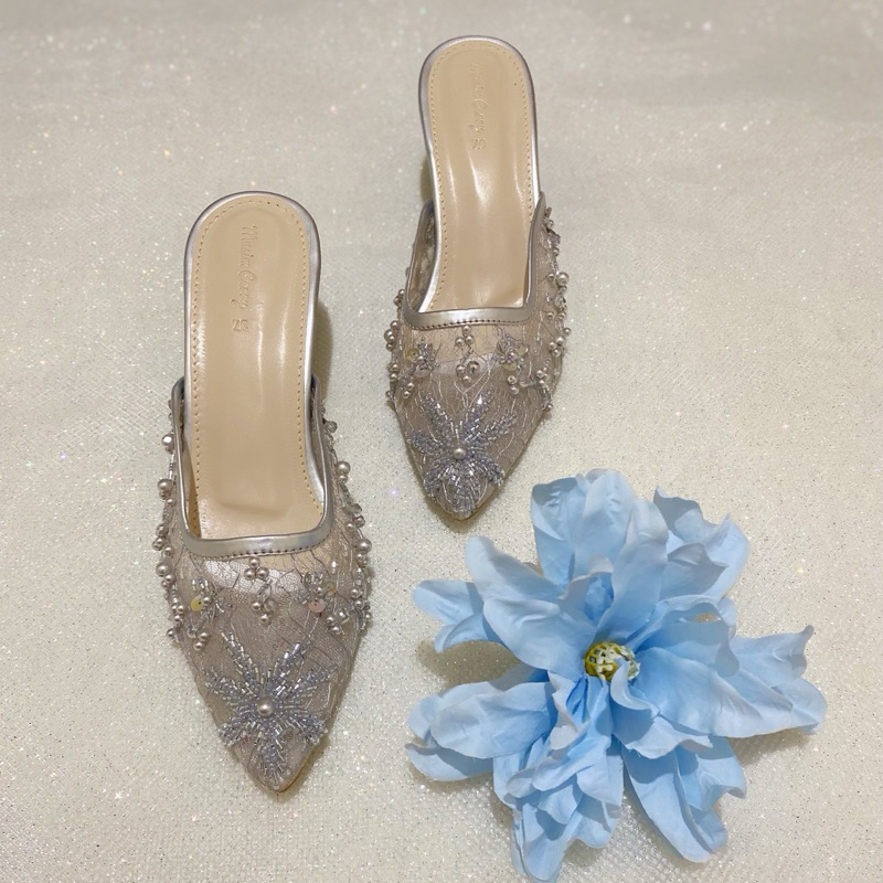 RALINE SILVER WEDDING SHOES WEDDING SHOES PARTY SHOES