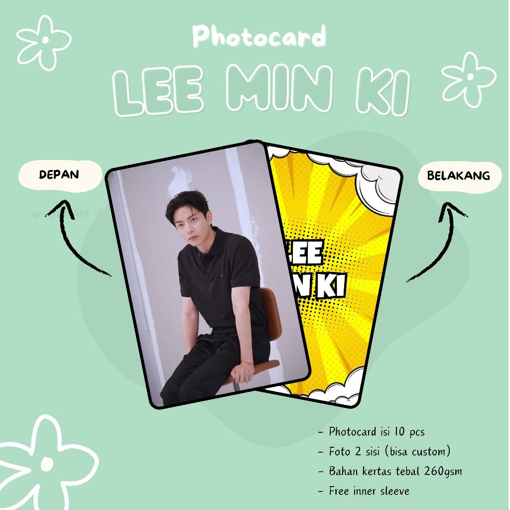 (10 ชิ้น) LEE MIN KI PHOTOCARDS
