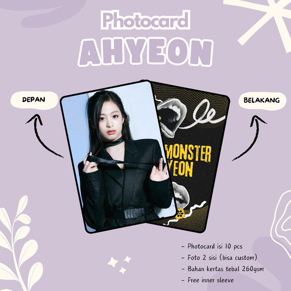 (10 ชิ้น) AHYEON BABY MONSTER PHOTOCARD