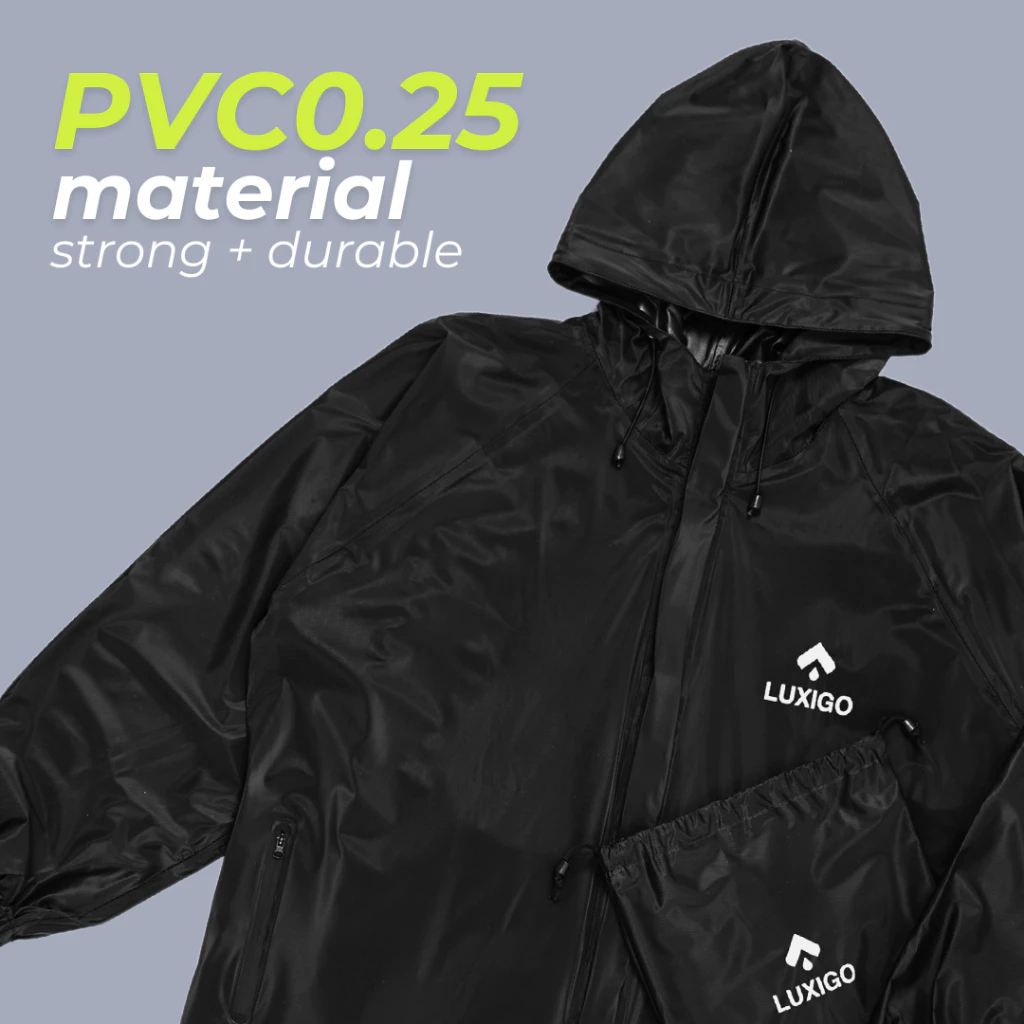 ลักซิโก เสื้อกันฝนมอเตอร์ไซค์ ชุดเสื้อกางเกงวัสดุพีวีซี thumbnail 4
