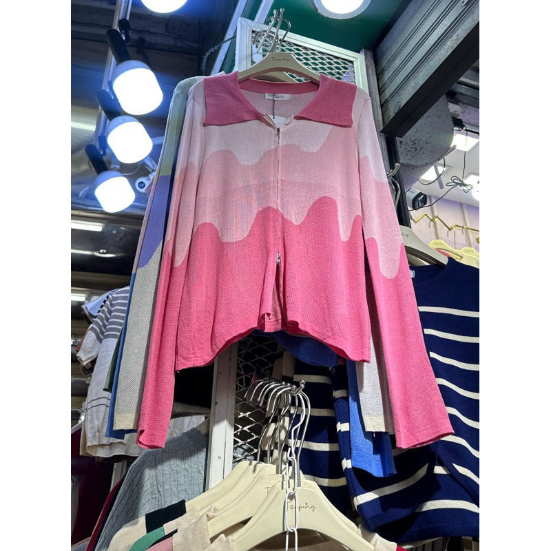 Bangkok Topping เสื้อแขนยาว/Bkk Topping/เสื้อคาร์ดิแกนถักกรุงเทพ/Bangkok Toppering Collection/Bkk Po