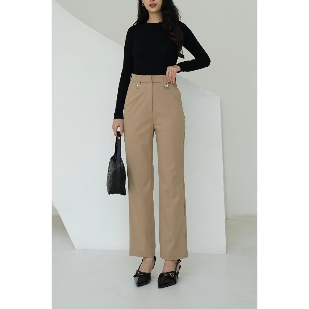 7j Bee Studio - Kai Pants / กางเกงขายาวเอวสูงผู้หญิง