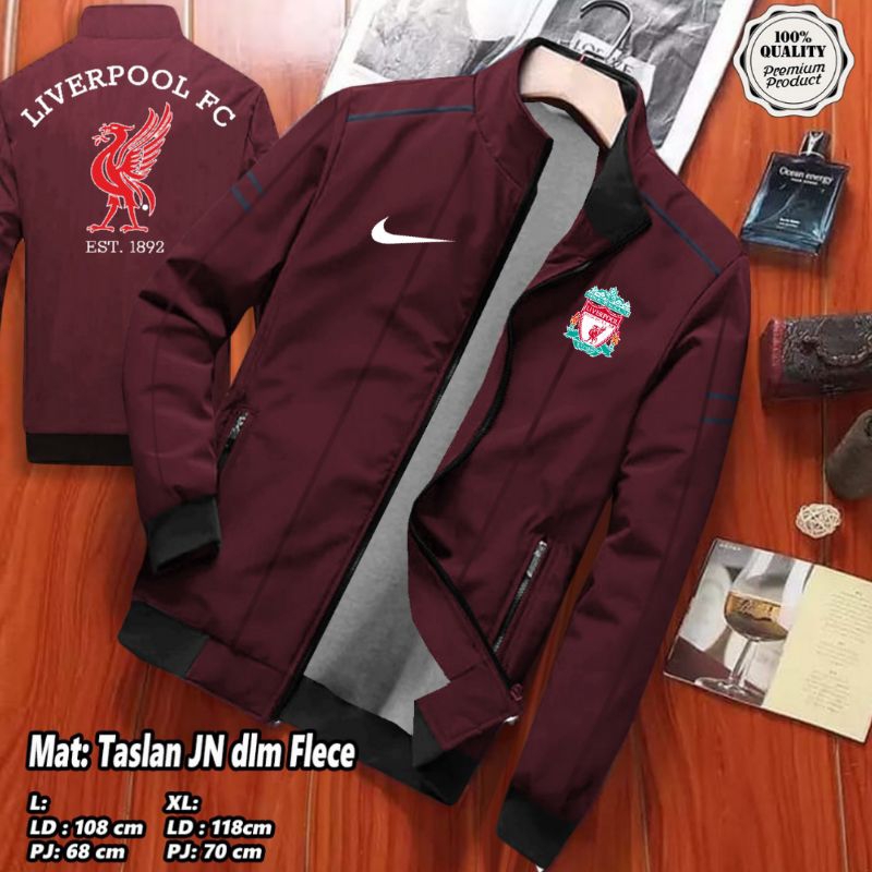 ใหม่ล่าสุด LIVERPOOL FC CLUB FOOTBALL JACKET ฟรี REQUEST NAME LOGO DESIGN ACCORDING TO CUSTOM สําหรั
